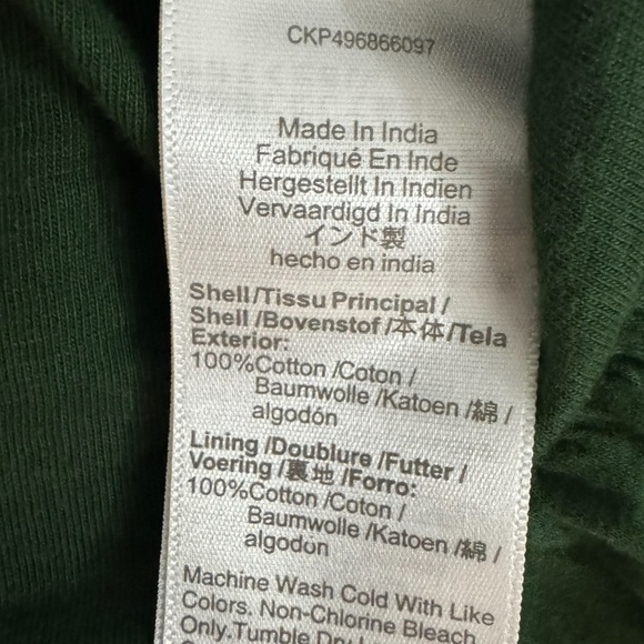 MADEWELL Sleeveless Crewneck Bubble Tank Top Sz XXS (Fits XS) Green Pleated New - Picture 12 of 13